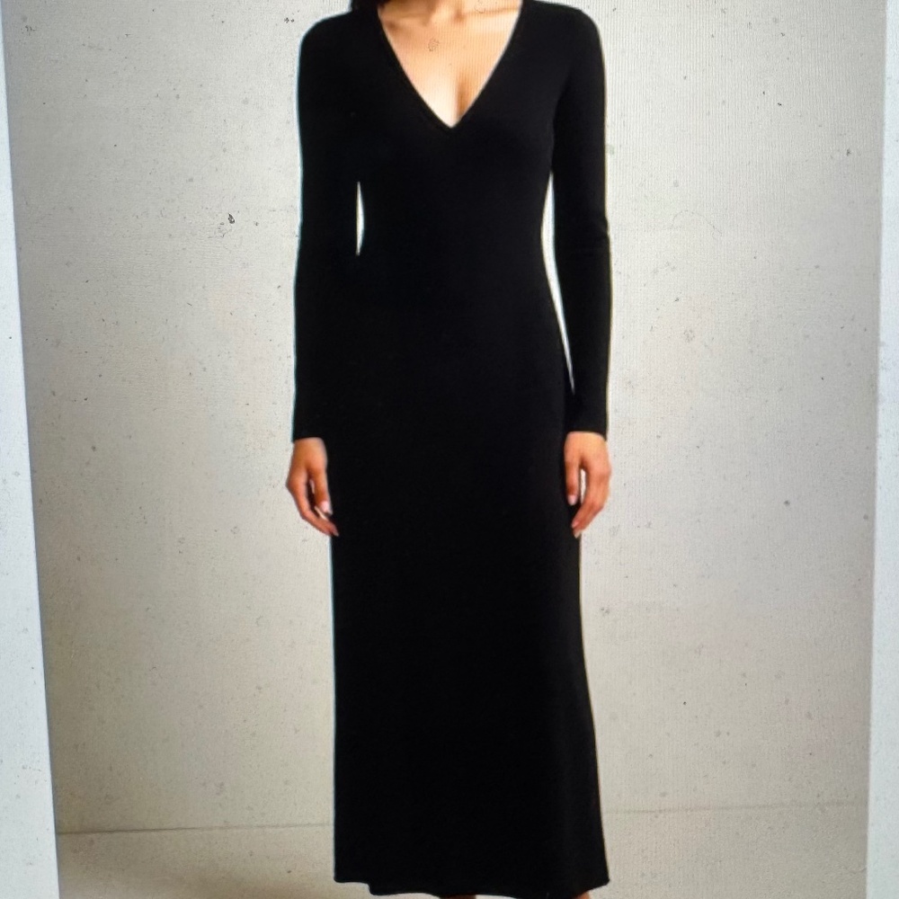 Ralph Lauren Black Jersey Maxi Dress Size Small